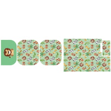 Painel Bolsa Safari Verde Ziper Duplo - Sintético Doll Painel Bolsa Safari Verde Ziper Duplo - Sintético Doll