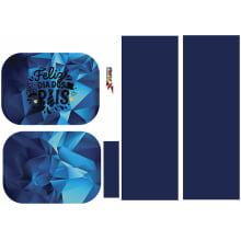 Painel Estojo com Alça Dias Dos Pais Azul - Sintético Doll