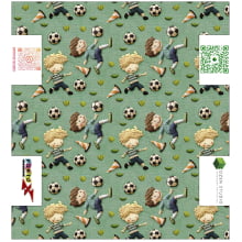 Painel Estojo Futebol - Dzen Sintético Doll Estampado