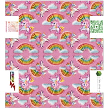 Painel Estojo Unicórnio - Dzen Sintético Doll Estampado