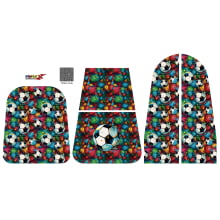 Painel Mochila 2 Bolsos Estampa Futebol Bola G - Sintético Doll