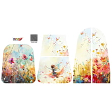 Painel Mochila 2 Bolsos Fada Aquarela - Sintético Doll