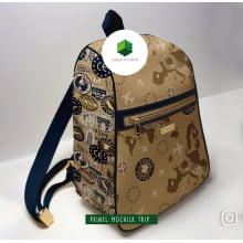 Painel Mochila 2 Bolsos Fada Aquarela - Sintético Doll