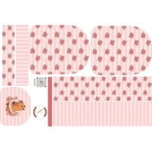 Painel Mochila com Bolso Capivara Bailarina - Sintético Doll