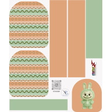 Painel Mochila Labubu com Bolso - Sintético Doll