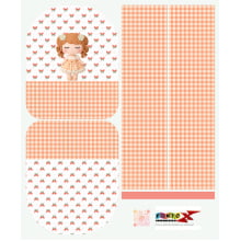 Painel Mochila Média Boneca - Sintético Doll Estampado