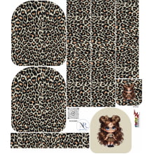Painel Mochila Menina Helô Bege com Bolso - Sintético Doll by Neia Rocha