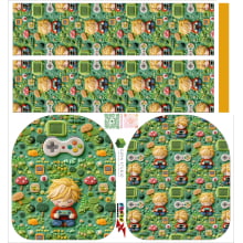 Painel Mochila Mini Games - Dzen Sintético Doll Estampado