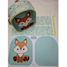 Painel Mochila Mini Raposinha Bolinha - Ana Campana Sintético Doll Estampado