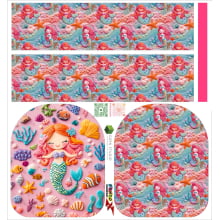 Painel Mochila Mini Sereia - Dzen Sintético Doll Estampado