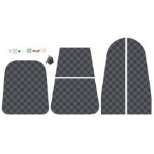 Painel Mochila Paris Xadrez Cinza