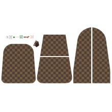 Painel Mochila Paris Xadrez Marrom
