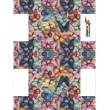 Painel Necessarie Borboletas Coloridas - Sintético Doll