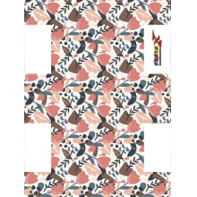 Painel Necessarie Flores Abstratas - Sintético Doll