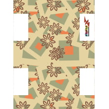 Painel Necessarie Geometrico Flores - Sintético Doll