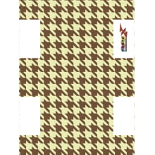 Painel Necessarie Pied Poule Marrom - Sintético Doll