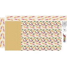 Painel Pasta Porta Desenhos Lápis Fundo Xadrez