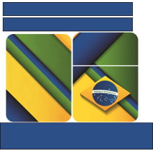 Painel Shoulder Brasil 2 - Sintético Doll Estampado Painel Shoulder Brasil 2 - Sintético Doll Estampado