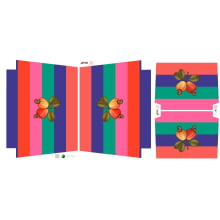 Painel Sintético Doll Kit Praia Color Caju Painel Sintético Doll Kit Praia Color Caju