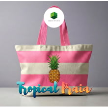 Painel Sintético Doll Kit Praia Rosa Abacaxi