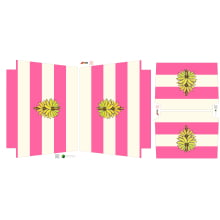 Painel Sintético Doll Kit Praia Rosa Banana