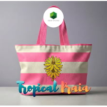 Painel Sintético Doll Kit Praia Rosa Banana