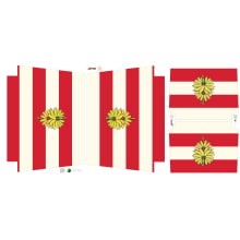 Painel Sintético Doll Kit Praia Vermelho Banana Painel Sintético Doll Kit Praia Vermelho Banana