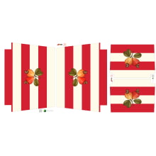 Painel Sintético Doll Kit Praia Vermelho Caju