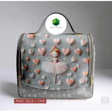 Painel Sintético Doll Lancheira Bailarina Cinza