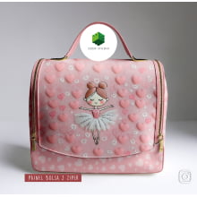 Painel Sintético Doll Lancheira Bailarina Rosa