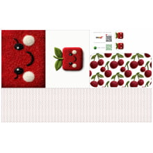 Painel Sintético Doll Lancheira Cute Fruit Cereja