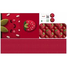 Painel Sintético Doll Lancheira Cute Fruit Morango