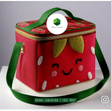 Painel Sintético Doll Lancheira Cute Fruit Morango