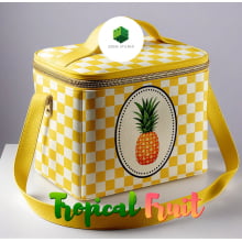 Painel Sintético Doll Lancheira Fruit Amarelo Abacaxi