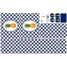 Painel Sintético Doll Lancheira Fruit Marinho Abacaxi