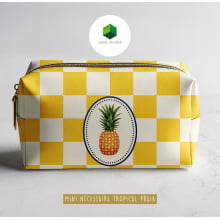 Painel Sintético Doll Mini Necessarie Fruit Abacaxi Amarelo