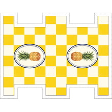 Painel Sintético Doll Mini Necessarie Fruit Abacaxi Amarelo