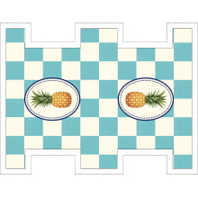 Painel Sintético Doll Mini Necessarie Fruit Abacaxi Azul Painel Sintético Doll Mini Necessarie Fruit Abacaxi Azul