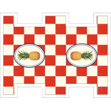 Painel Sintético Doll Mini Necessarie Fruit Abacaxi Vermelho
