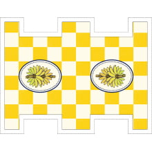 Painel Sintético Doll Mini Necessarie Fruit Banana Amarelo