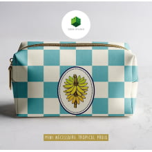 Painel Sintético Doll Mini Necessarie Fruit Banana Azul