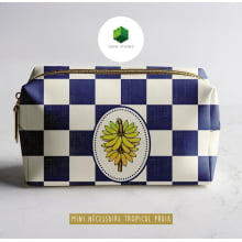 Painel Sintético Doll Mini Necessarie Fruit Banana Marinho