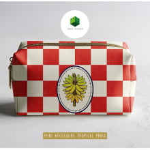 Painel Sintético Doll Mini Necessarie Fruit Banana Vermelho