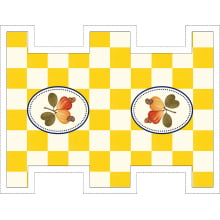 Painel Sintético Doll Mini Necessarie Fruit Caju Amarelo