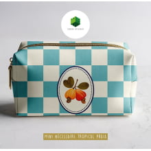 Painel Sintético Doll Mini Necessarie Fruit Caju Azul