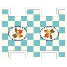 Painel Sintético Doll Mini Necessarie Fruit Caju Azul