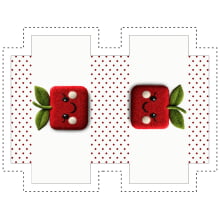 Painel Sintético Doll Necessarie Cute Fruit Cereja