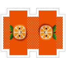 Painel Sintético Doll Necessarie Cute Fruit Laranja