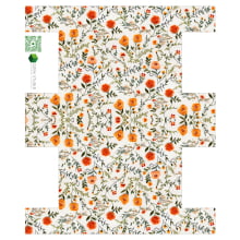 Painel Sintético Doll Necessarie Floral Pequeno Fundo Branco