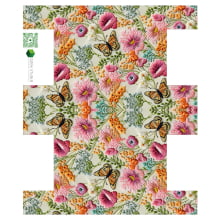Painel Sintético Doll Necessarie Flores e Borboleta